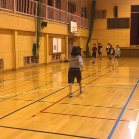 川越小 走り幅跳び練習(体育館)④の画像
