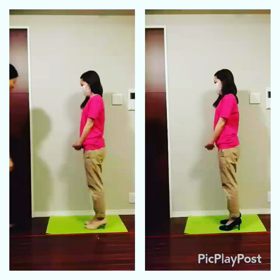 骨盤フィットインソールのバランステストの画像