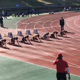藤﨑怜くん 男子100m優勝の画像