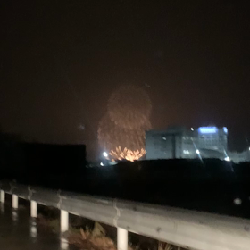 冬の花火見れたの画像