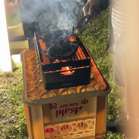 週末の島のバーベキューの画像