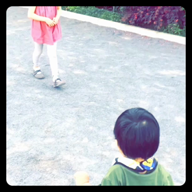 初の公園デビューの画像