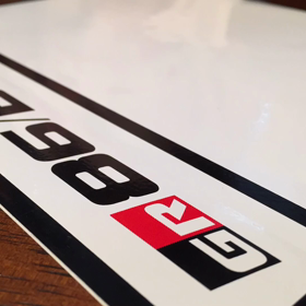 86/BRZレース ゼッケン作成中！の画像