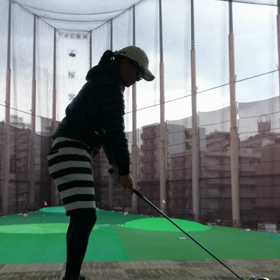 練習し過ぎて首をいためる(笑)の画像