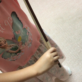 弓が真っ直ぐに…!の画像