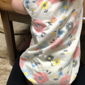 【９ｍ２４ｄ】母の足を踏み台にする娘。の画像