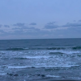 1月27日千葉北、東浪見の朝の波の画像