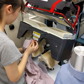 ワイシャツ機械仕上げ動画の画像