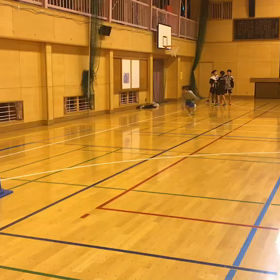 川越小 走り幅跳び練習(体育館)⑥の画像
