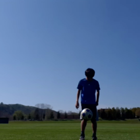 ミナギ、チャレンジ⚽️の画像