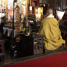 常楽寺の常楽会の画像