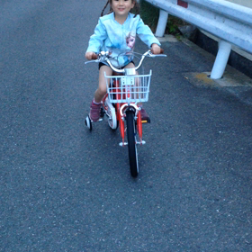 自転車の練習②の画像