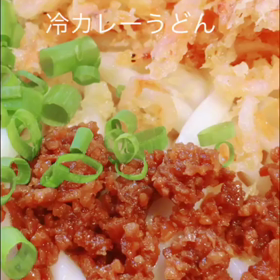 鐘庵の冷やしカレーうどんの画像