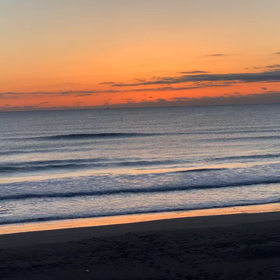 2月5日千葉北、東浪見の朝の波の画像