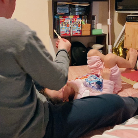 全部してくれるお父さんの画像