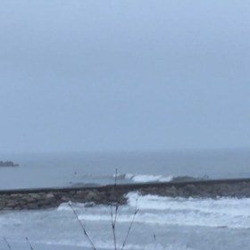 9月7日千葉北、東浪見の朝の波の画像