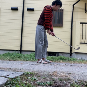 ２種類の素振りをやってみたの画像