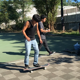 通勤途中のスケート   その2   SINYA師匠の画像