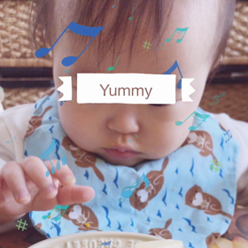 ベビースイミングからのーお昼ご飯の画像