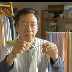 竹の白いマスクできました！の画像