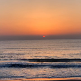 3月17日千葉北、東浪見の朝の波の画像