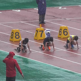 ５年男子100ｍ 8組目の画像