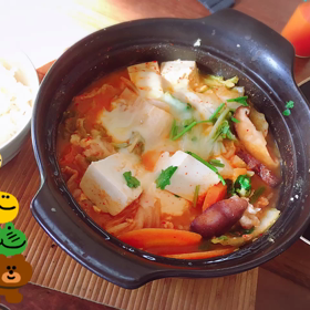 野菜チゲ鍋の画像