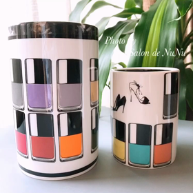 お持ち込み焼成作品♡@fika.works.porcelarts さま色見本を卓上ダ...の画像