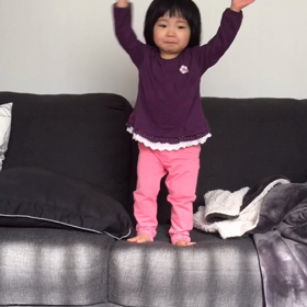 両足跳びにビックリ⁉︎の画像