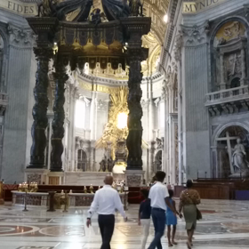サンピエトロ大聖堂のミサ映像の画像
