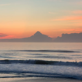 6月19日千葉北、東浪見の朝の波の画像