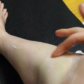 [キャビテーション動画]固くなった膝下の脂肪を取ってみる！の画像