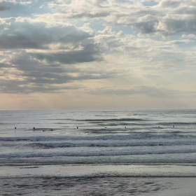 6月4日千葉北、東浪見の朝の波の画像