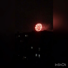 自衛隊での打ち上げ花火の画像