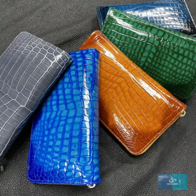 クロコダイル財布オーロラの輝きの画像