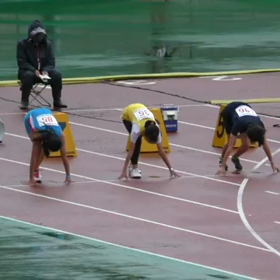 女子６年100m予選⑨の画像