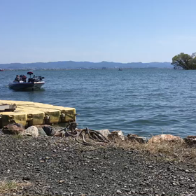 4月10日の琵琶湖の画像
