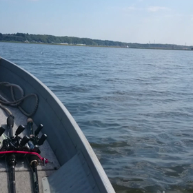 アルミボートで印旛沼滑走！の画像