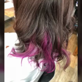 この夏大人気インナーカラーの画像