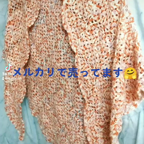 ニット肩掛け、完全ハンドメイドの画像