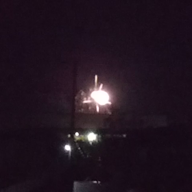 メリークリスマスの花火の画像