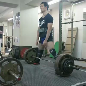 今日のデッドリフト練習の画像