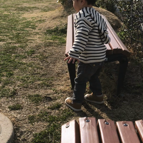 公園でバイキンマンの画像