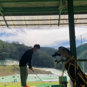 日曜日の練習　レベルスイングを確認の画像