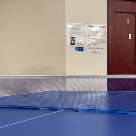 今年初、マシン卓球場への画像