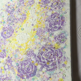 キラキラ動画付き”新作☆ラベンダー色のバラ”の画像