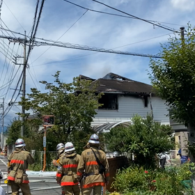 実家の火事の画像