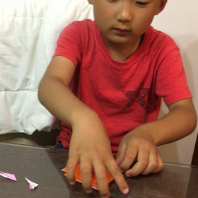 折り紙 動画①の画像