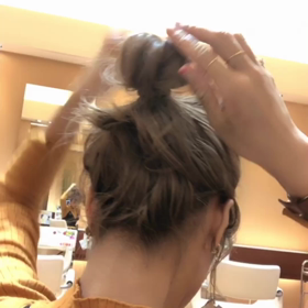 お団子のピンのとめかた☆の画像