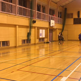 川越小練習(体育館 走り幅跳び)③の画像